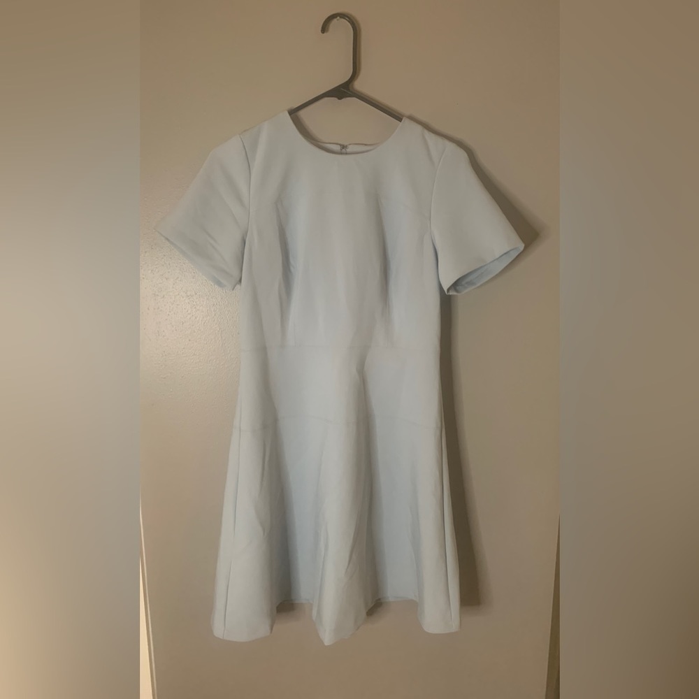 Ann Taylor Fitted Dress Womens Size 6p In Slate Blue